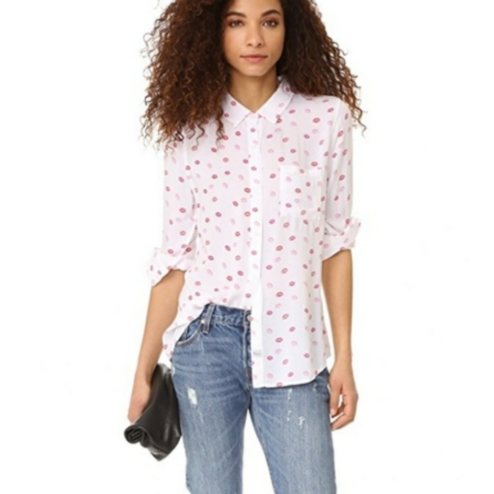 Rails kiss me lip shirt